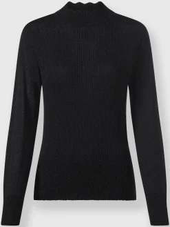 Pull à manches longues fil fantaisie brillant