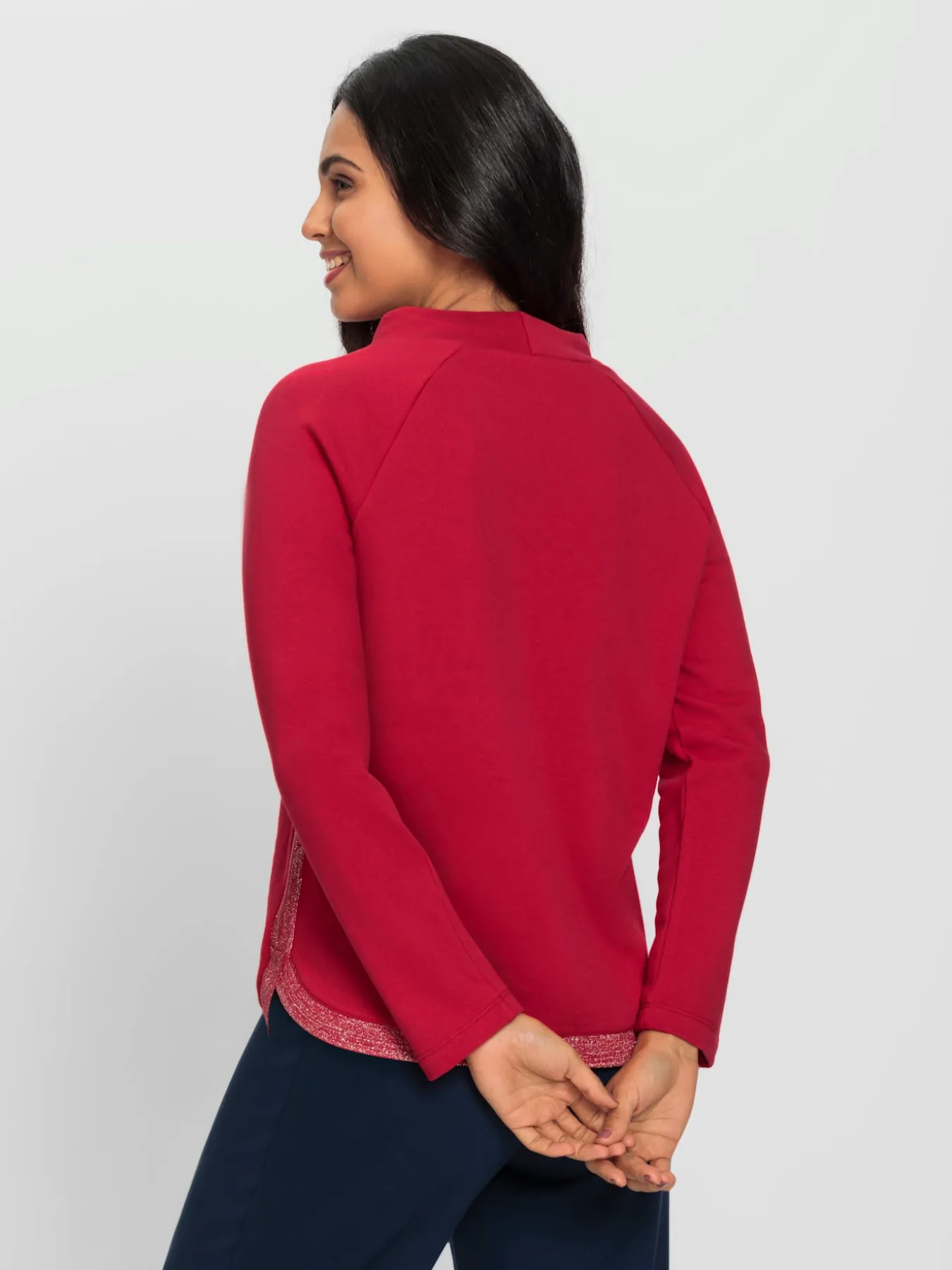 Pull à manches longues pur coton
