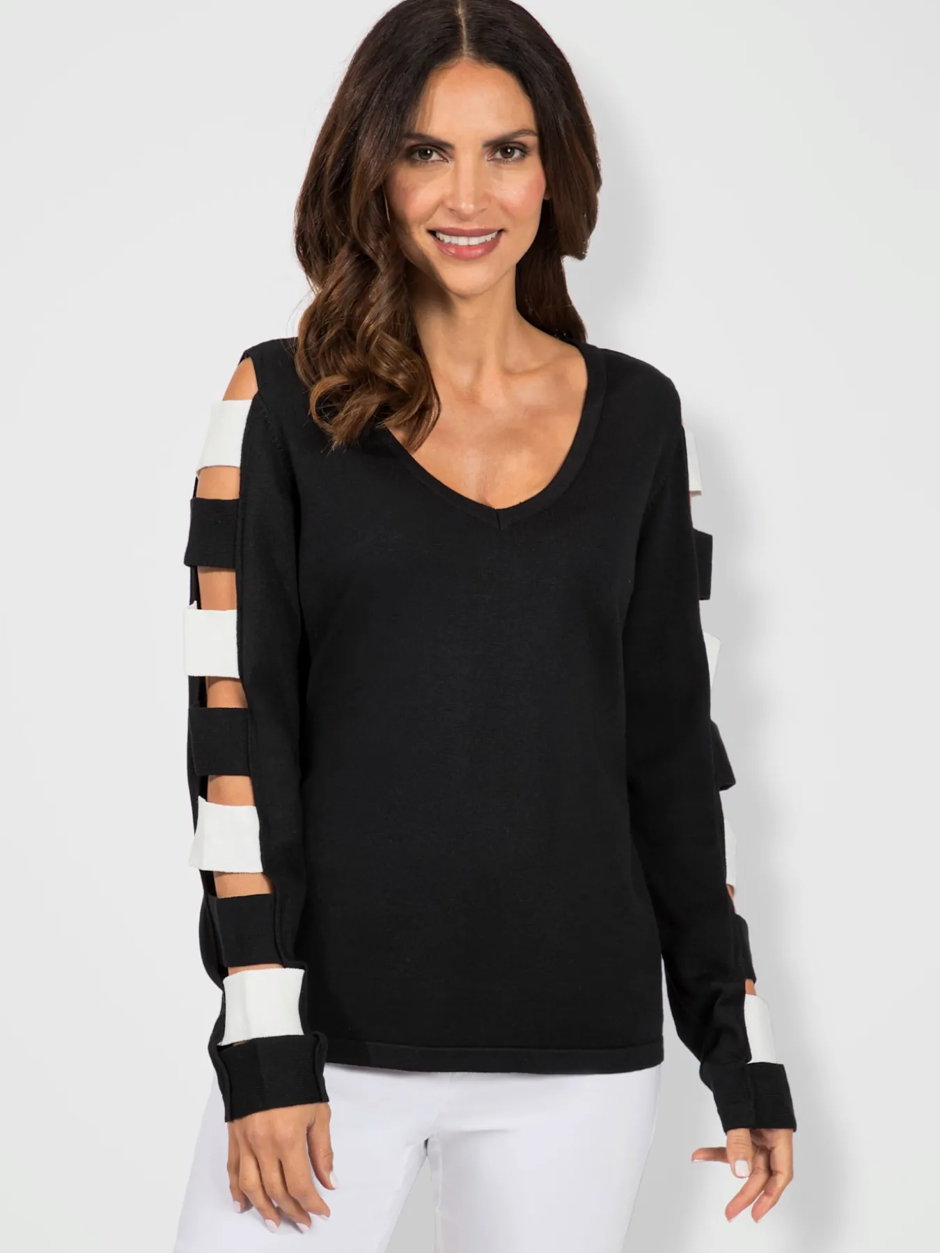 Pull à manches longues qualité viscose douce