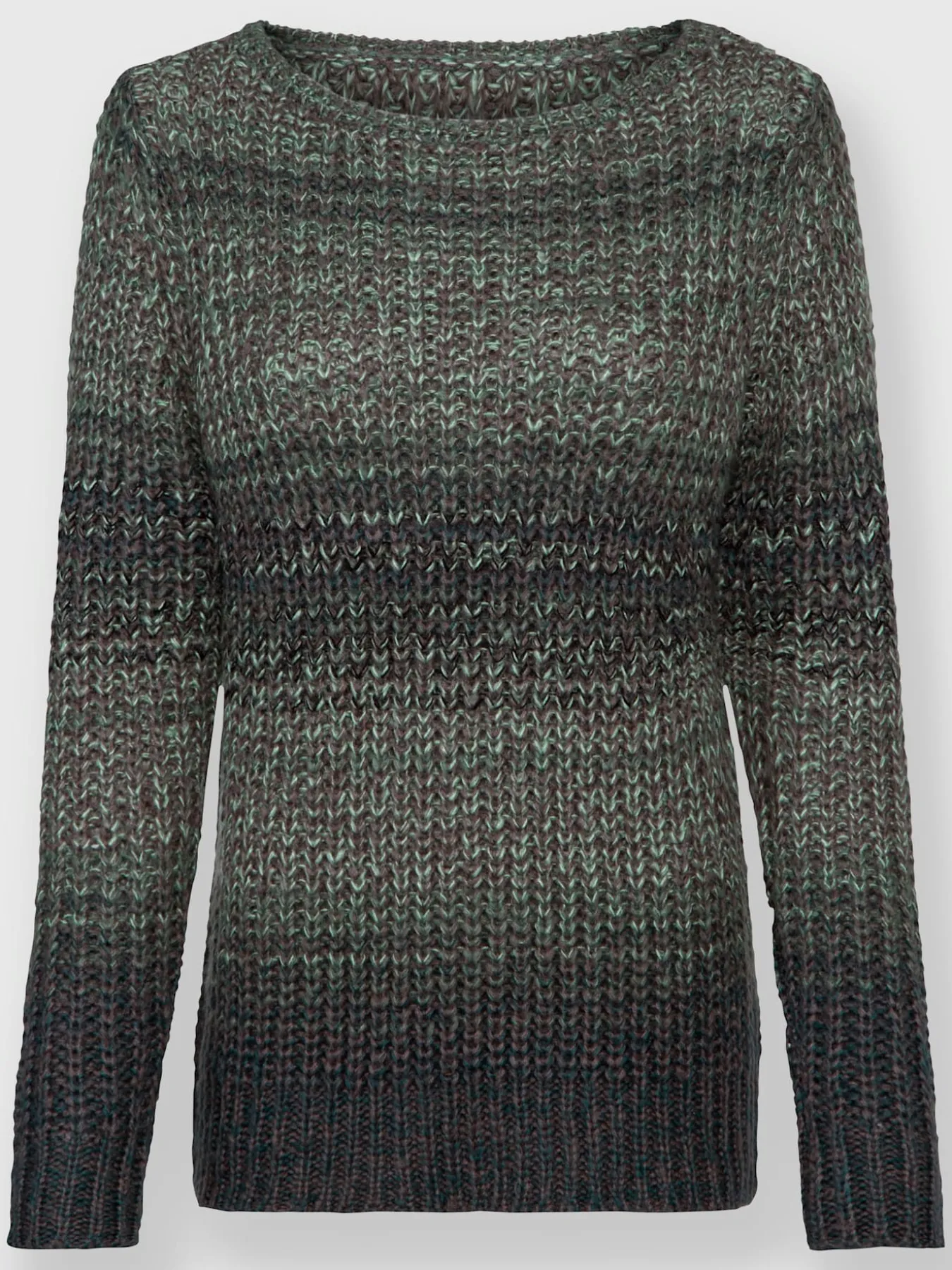 Pull à manches longues tricot côtelé épais