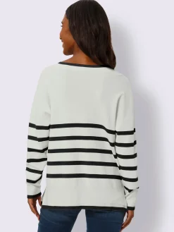 Pull à rayures 70% viscose