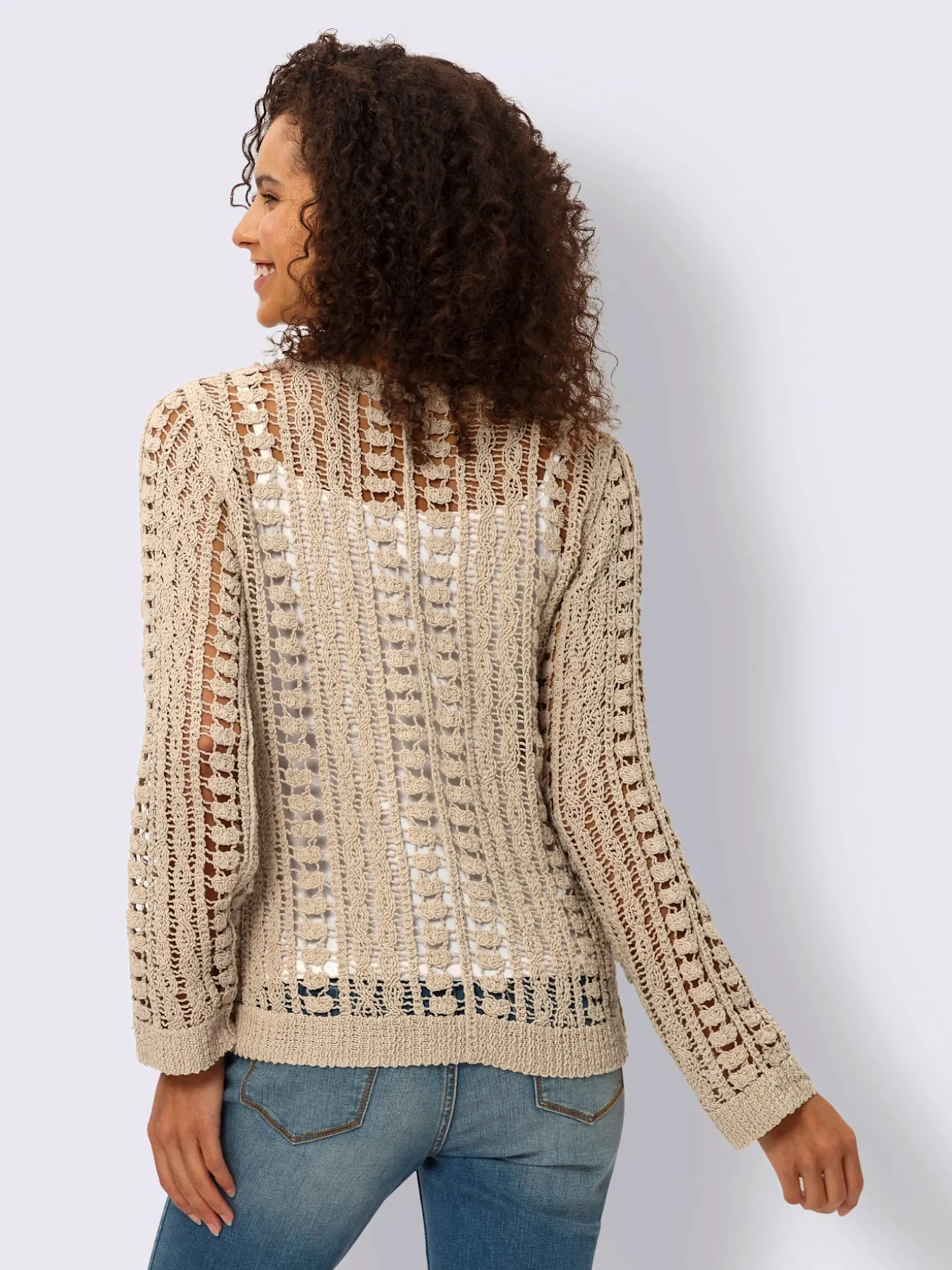Pull ajouré motif ajouré léger