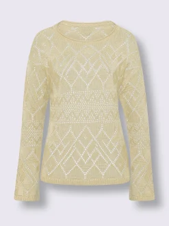 Pull ajouré motif ajouré léger