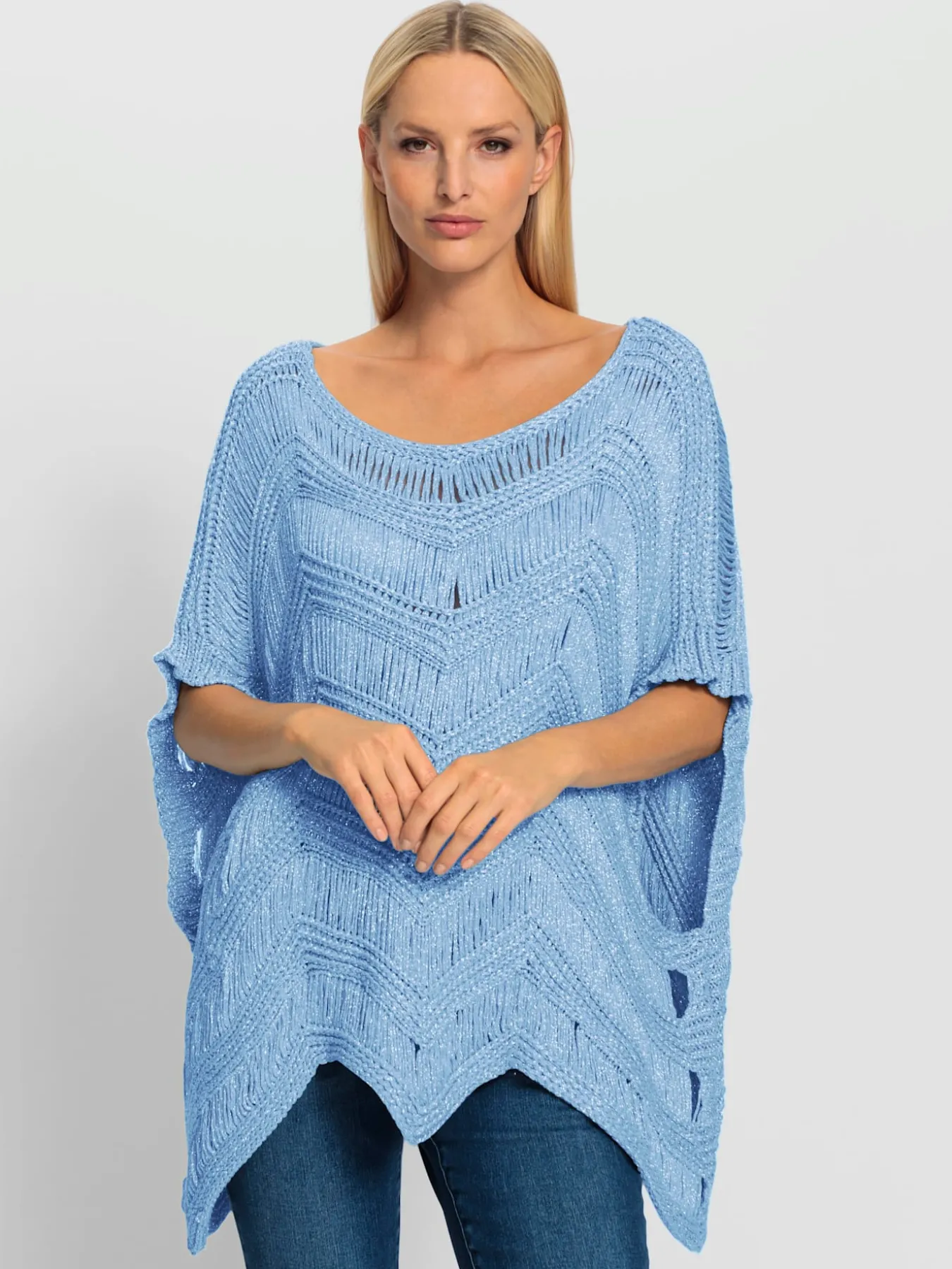 Pull ample superbe motif tricoté