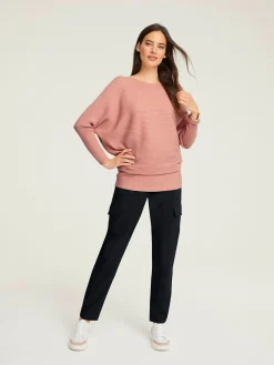Pull chauve-souris pull ample tendance
