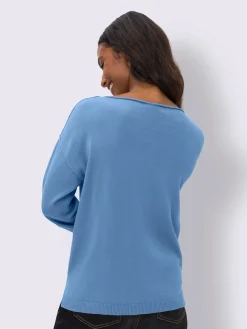 Pull en coton inscription tendance