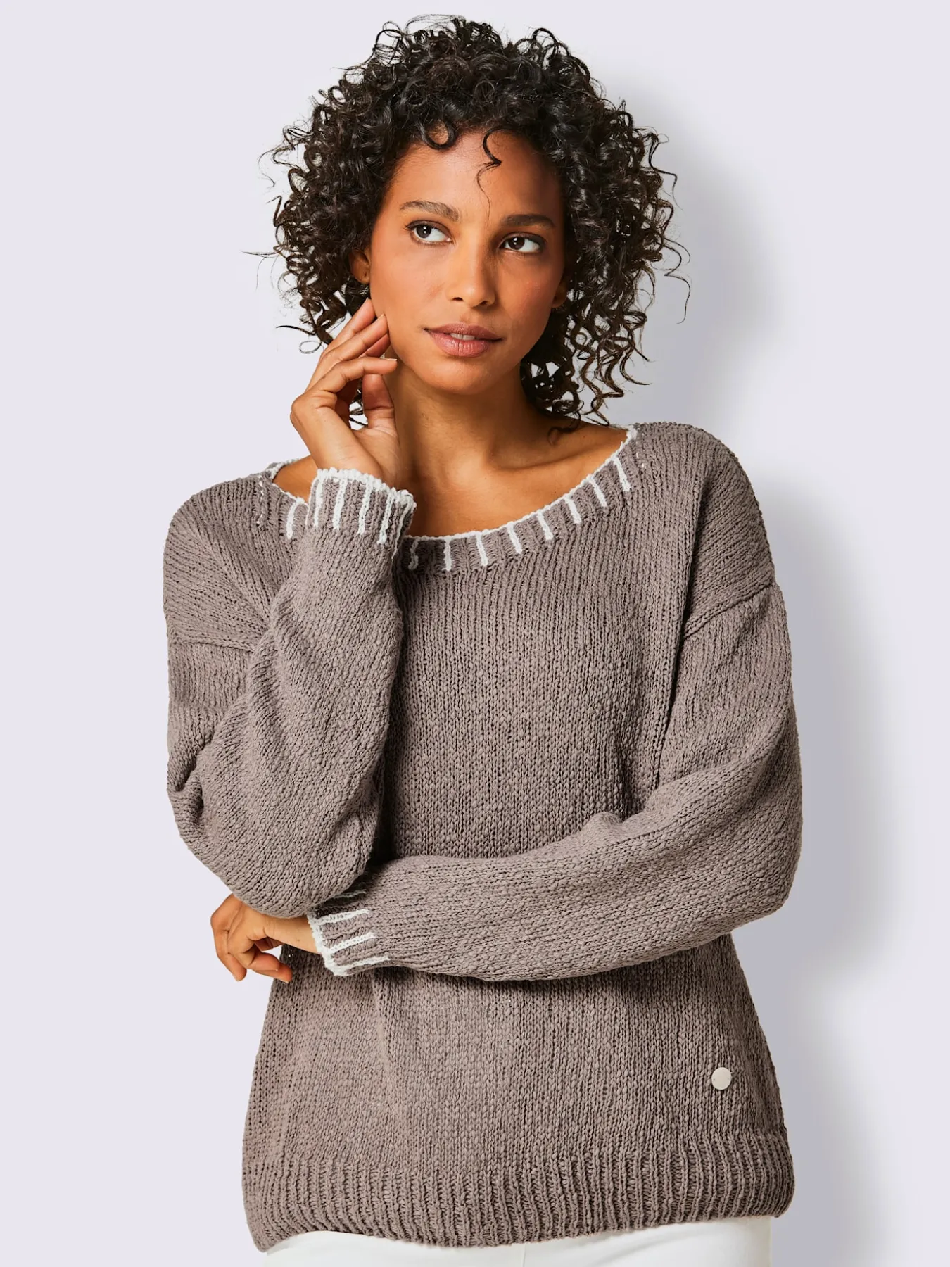 Pull en coton mélange coton-lin estival