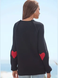 Pull en tricot à col montant