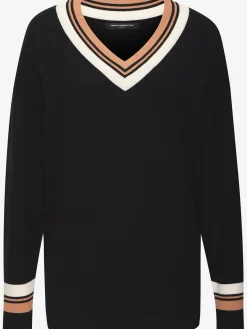 Pull en tricot à encolure en v