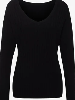 Pull en tricot ample avec encolure en v