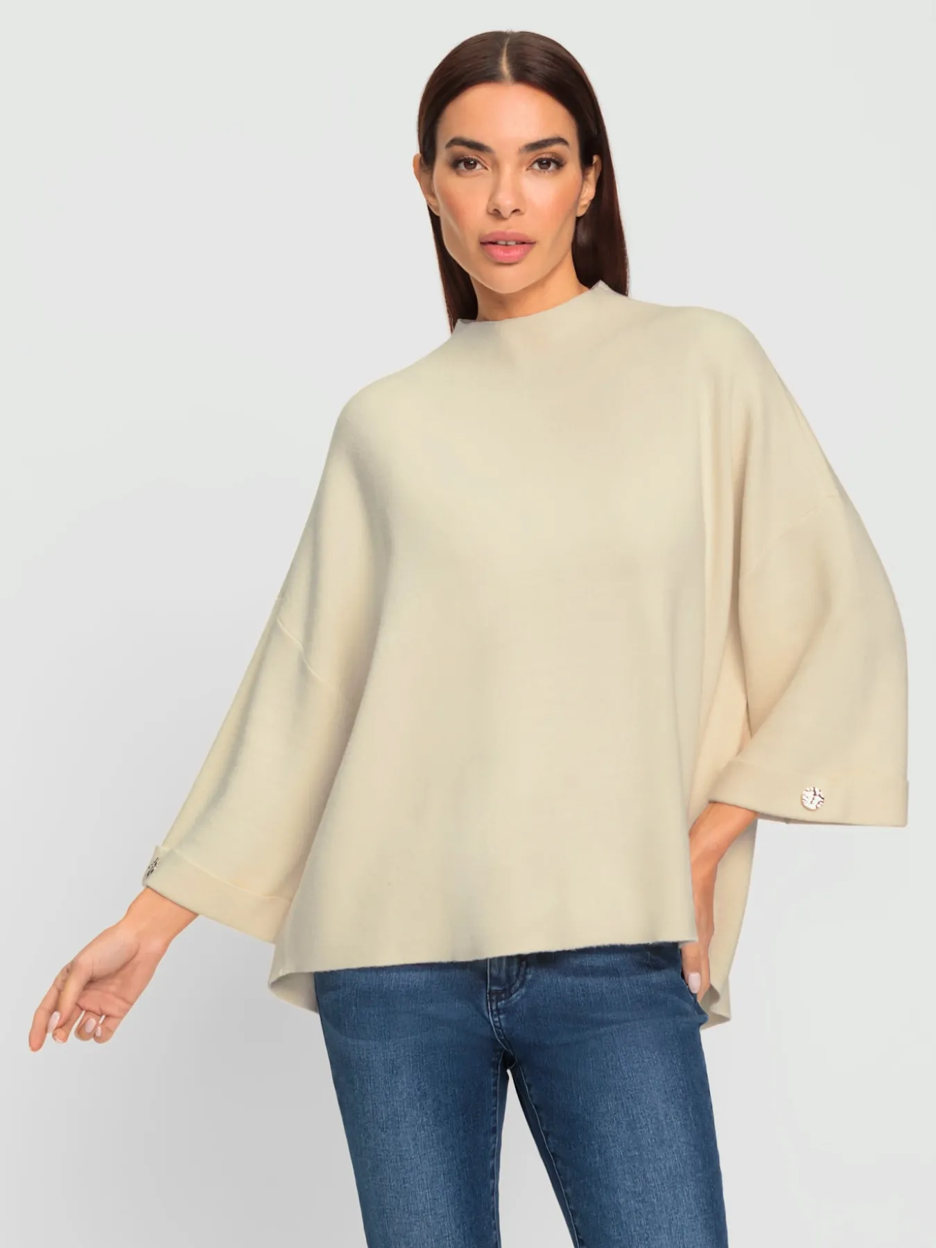 Pull en tricot boutons fantaisie