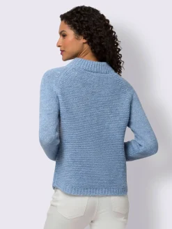 Pull en tricot col corolle