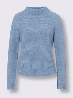 Pull en tricot col corolle
