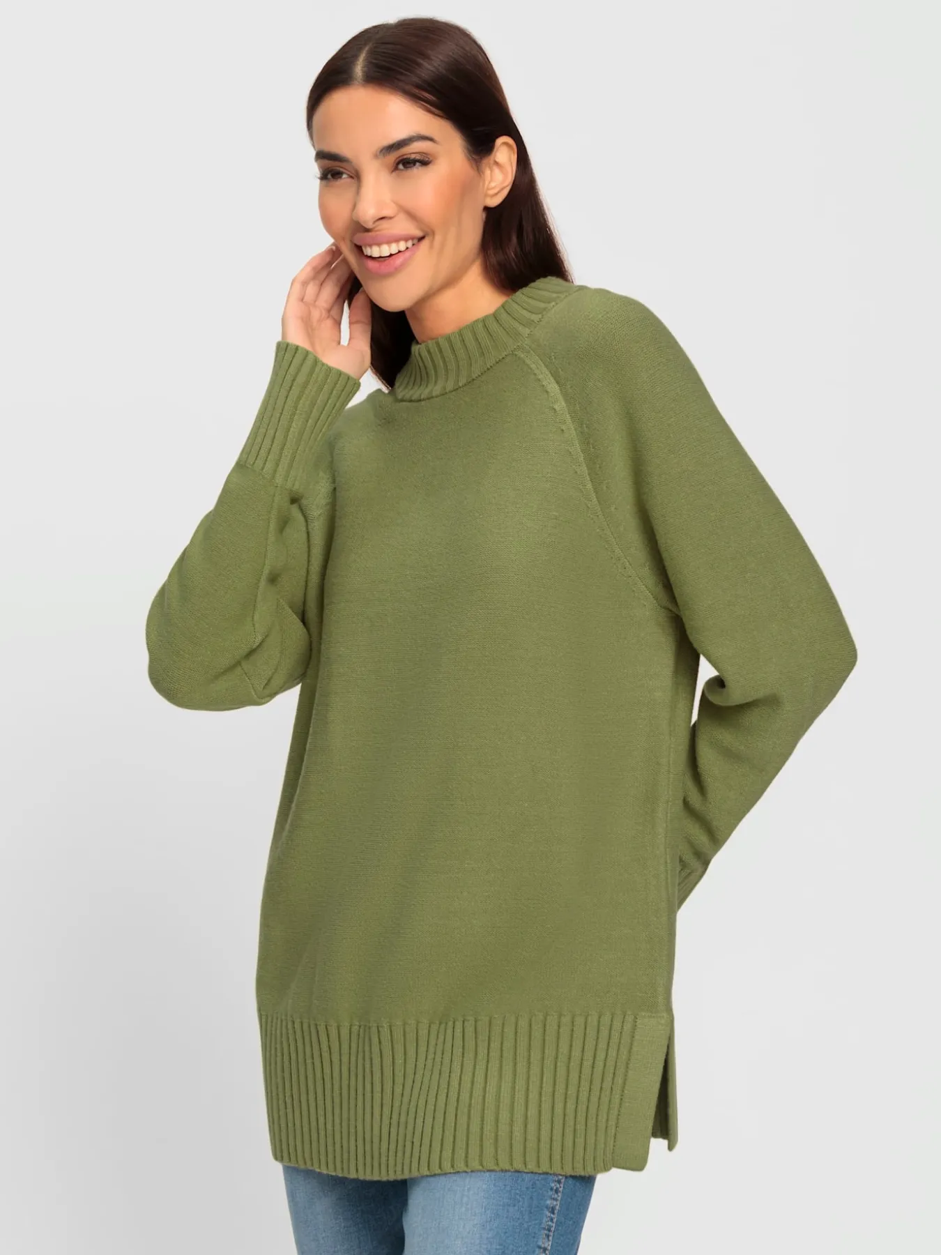 Pull en tricot col corolle