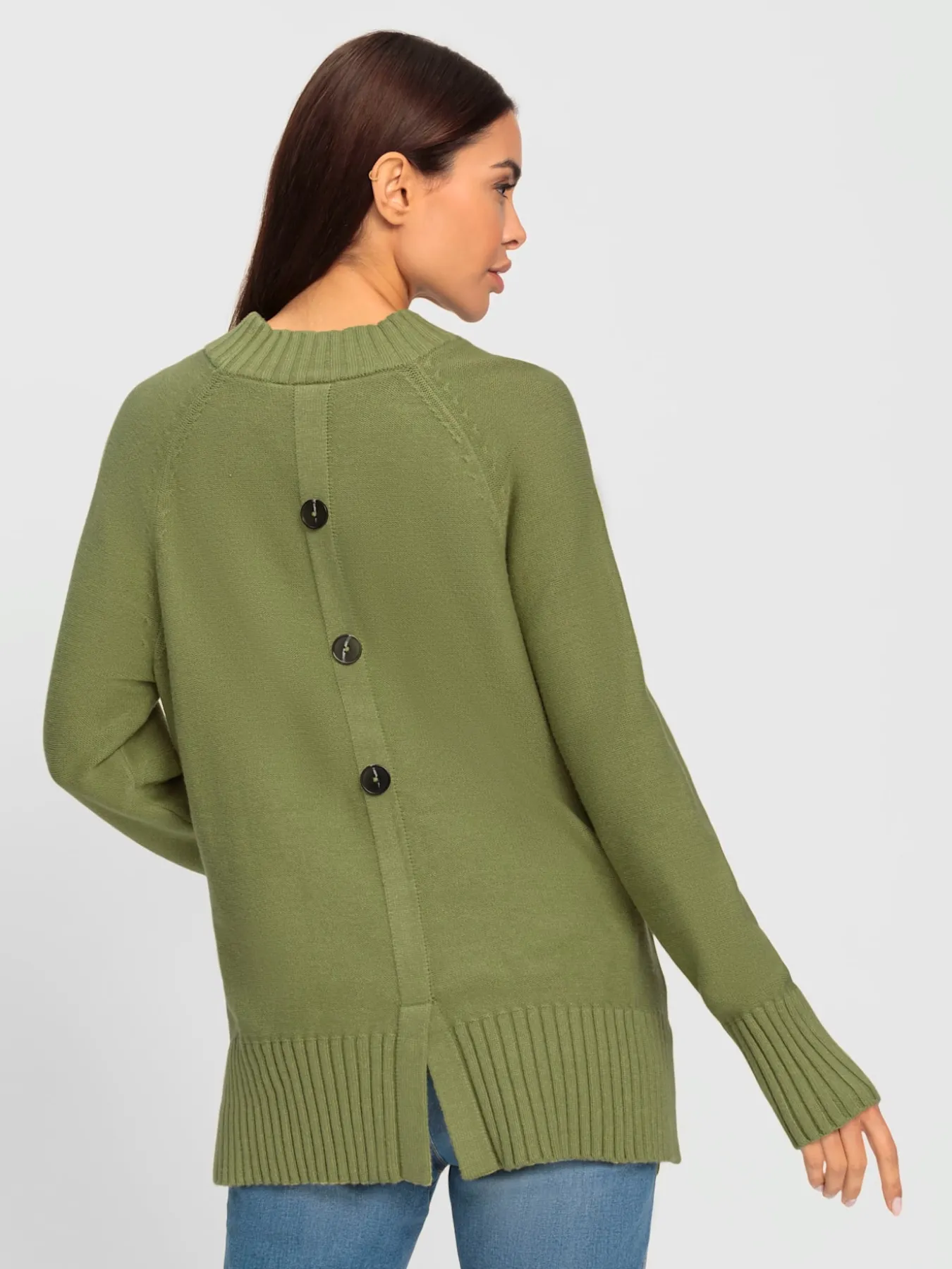 Pull en tricot col corolle