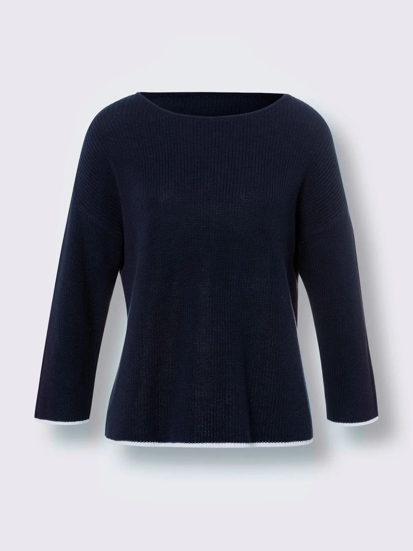Pull en tricot encolure en u discrète
