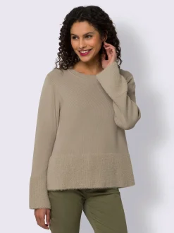 Pull en tricot fin fil fantaisie doux
