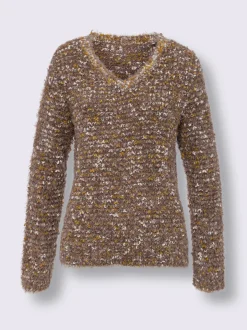 Pull en tricot jolie structure tricot