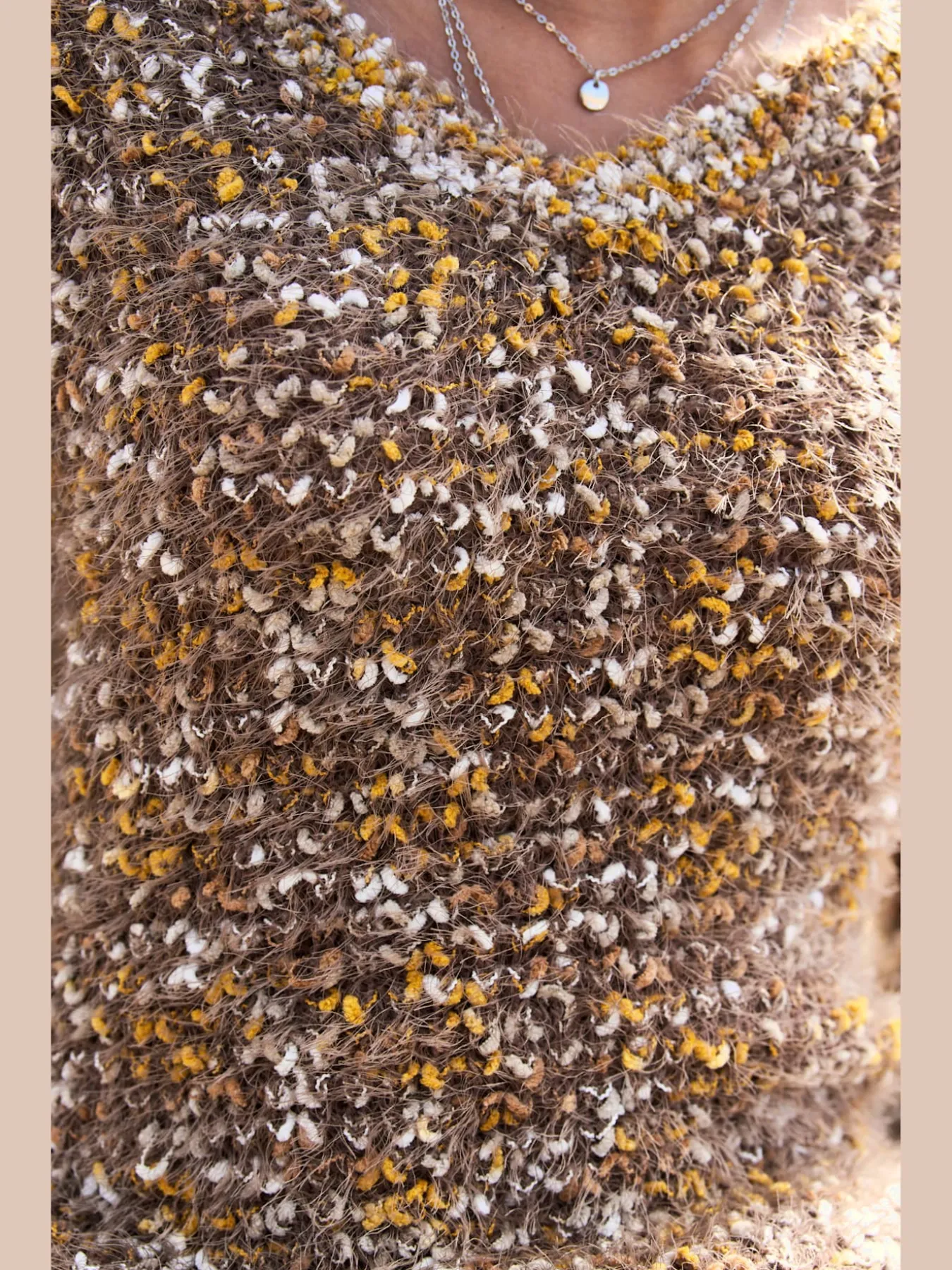 Pull en tricot jolie structure tricot