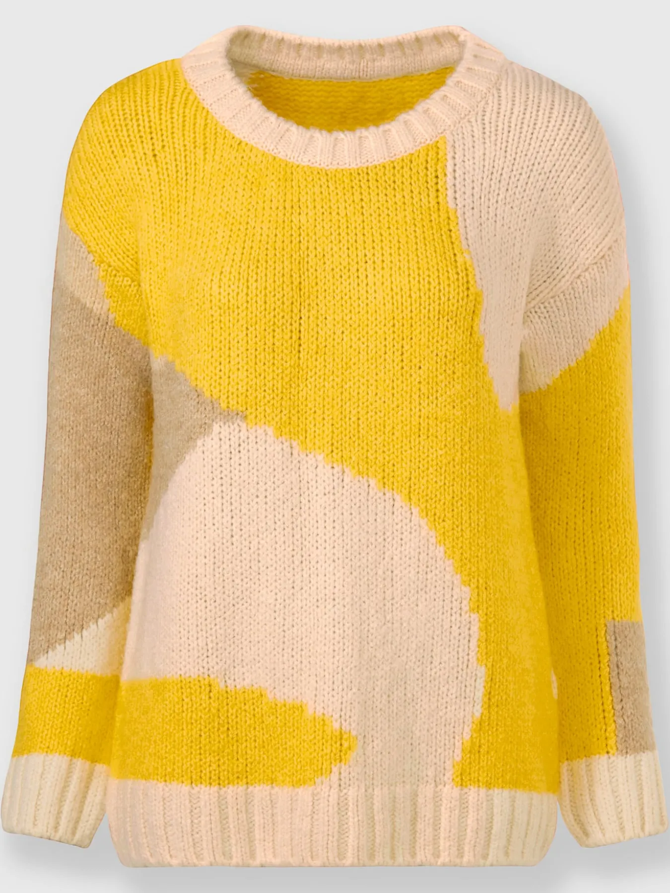 Pull en tricot motif color block tendance