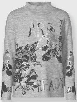 Pull en tricot motif imprimé exclusif
