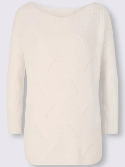 Pull en tricot motif maille moderne