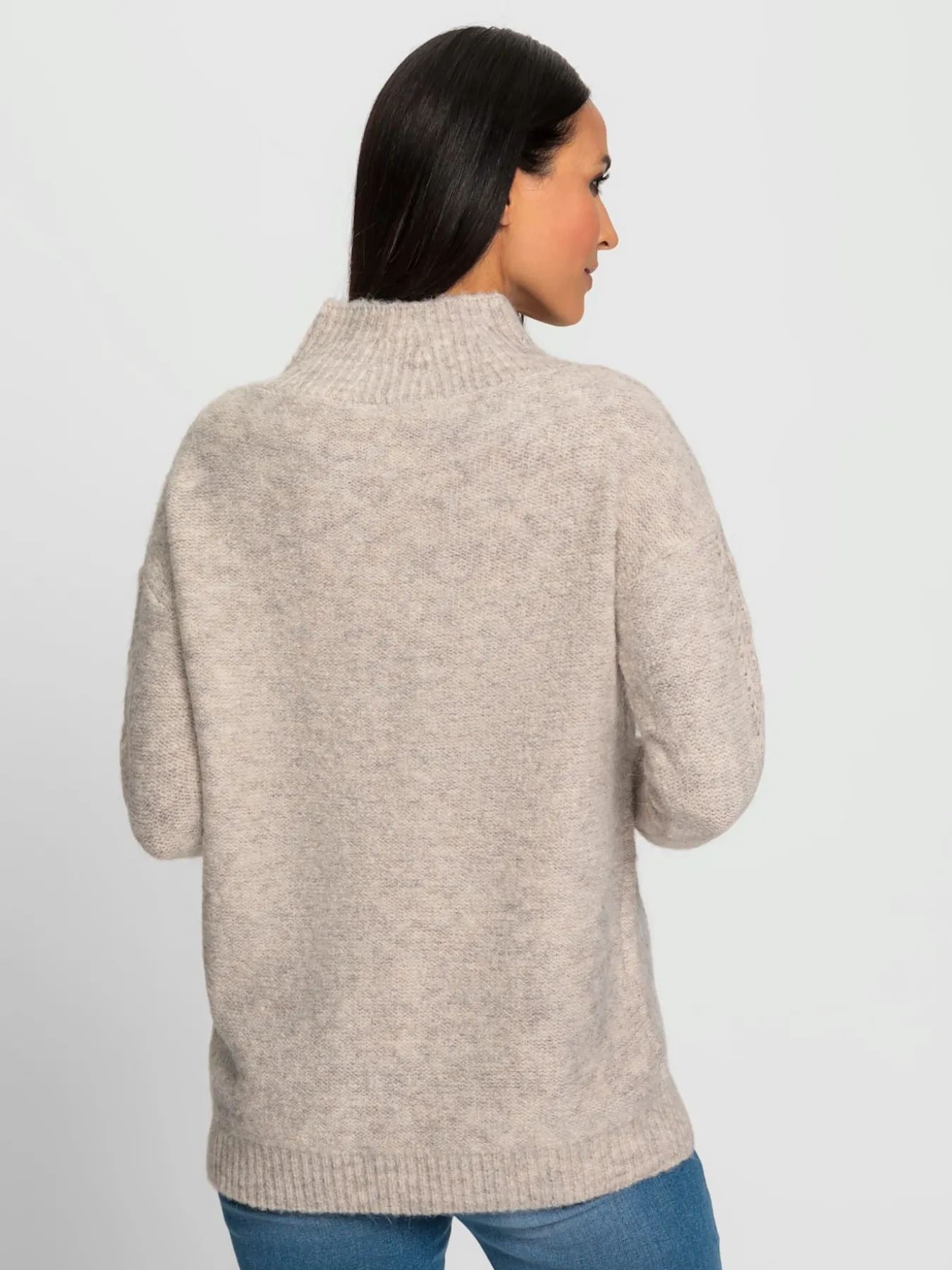 Pull en tricot motif tricoté décoratif