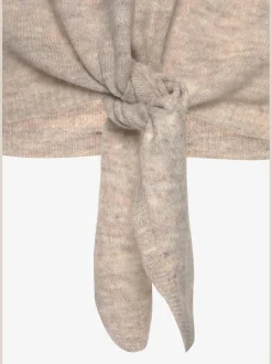 Pull en tricot pull léger orné d'un nœud