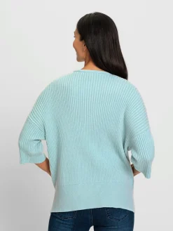 Pull en tricot tricot côtelé moderne