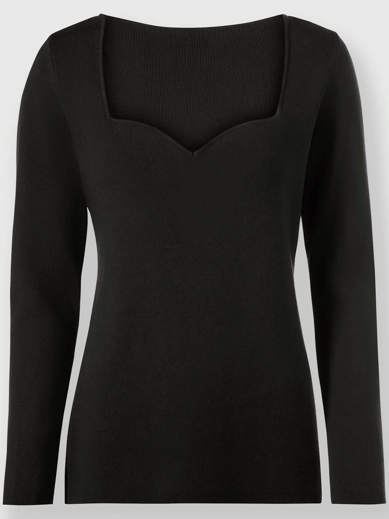 Pull encolure en forme de cœur