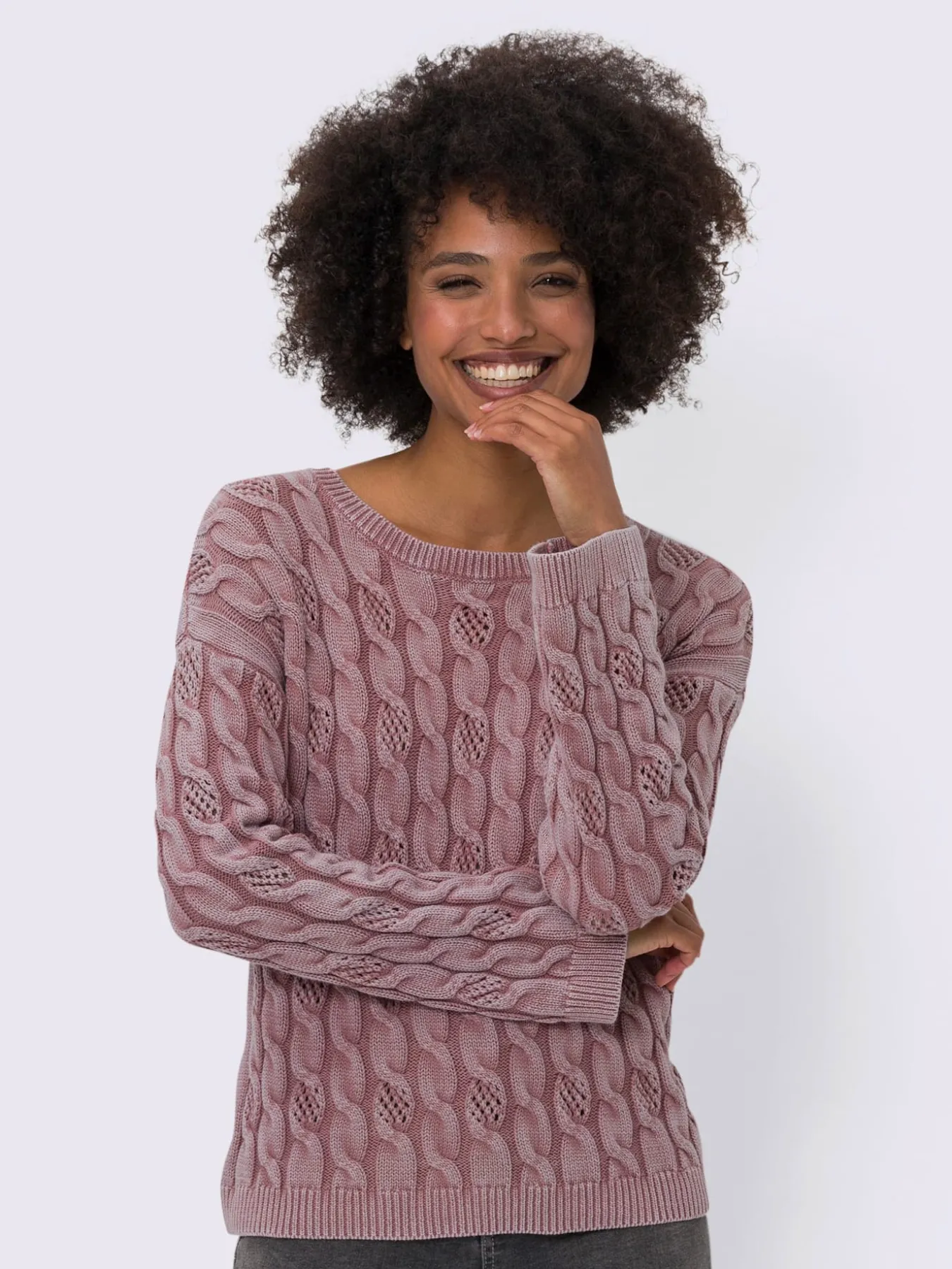 Pull encolure ronde délavé tendance