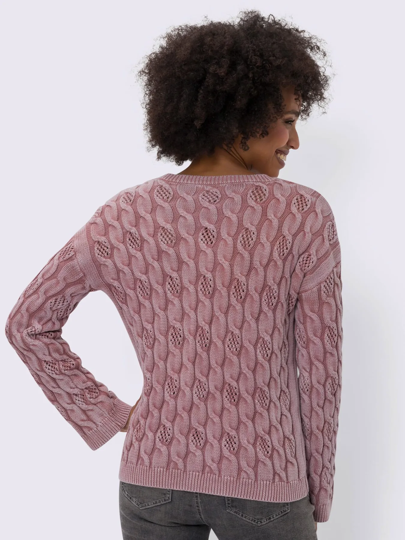 Pull encolure ronde délavé tendance