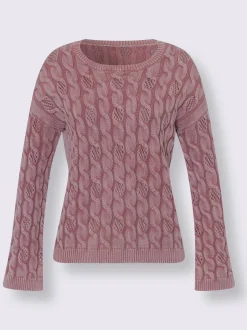 Pull encolure ronde délavé tendance