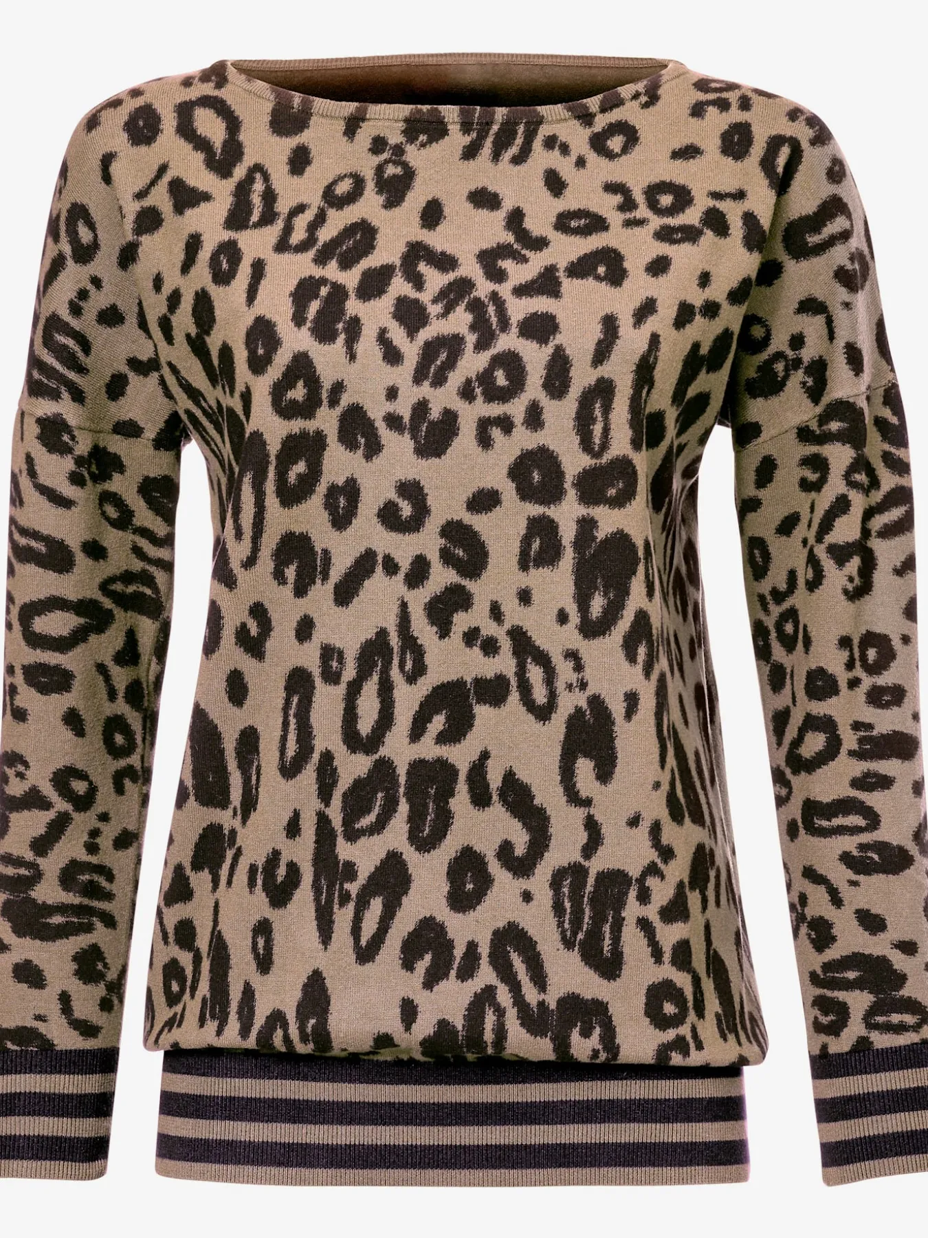 Pull encolure ronde imprimé tendance