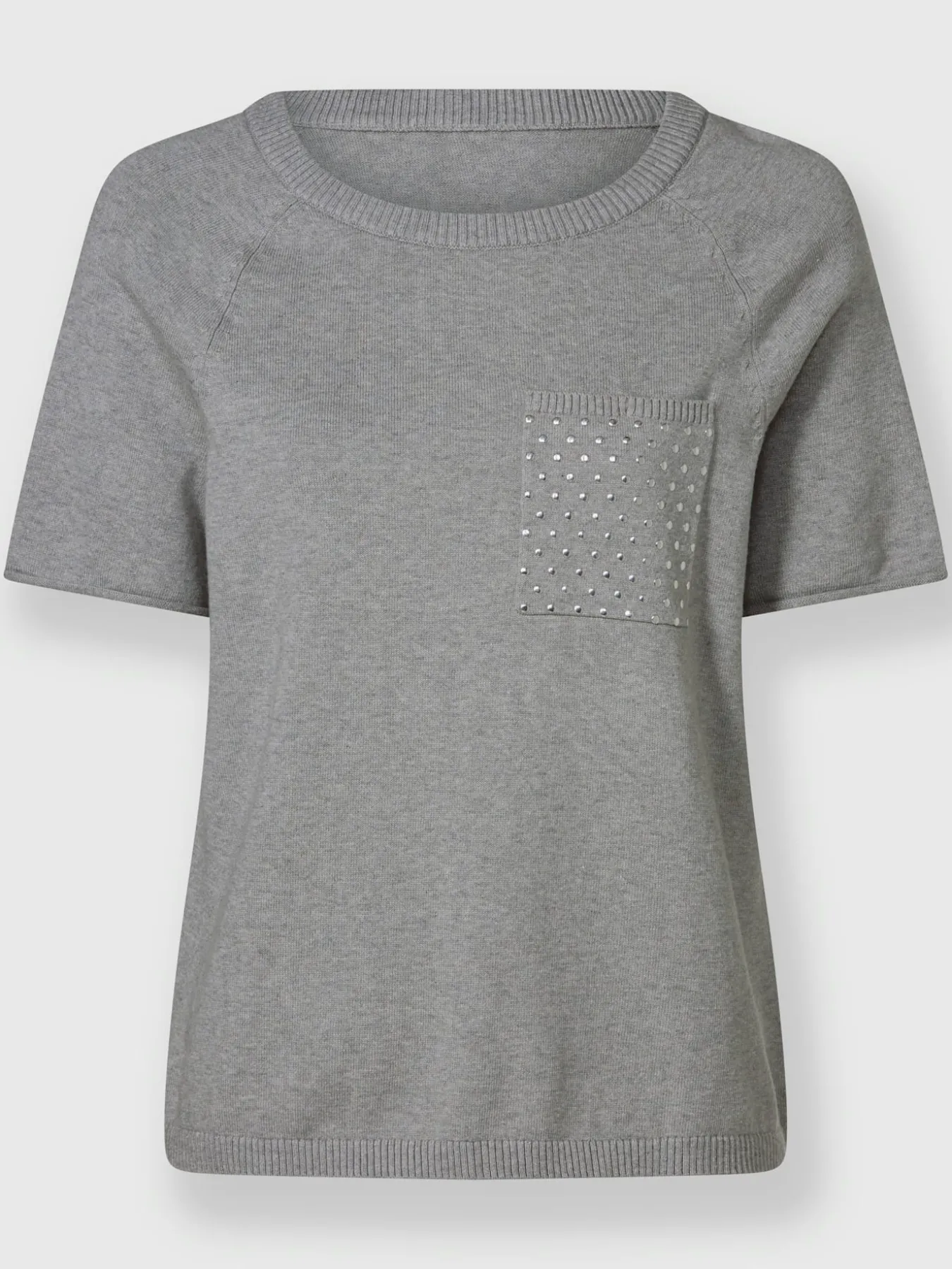 Pull encolure ronde manches mi-longues affinantes