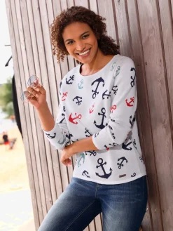 Pull encolure ronde pur coton