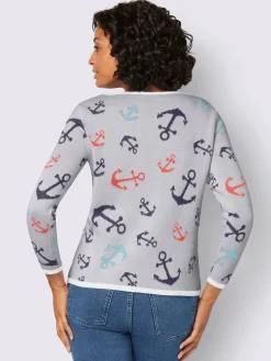 Pull encolure ronde pur coton