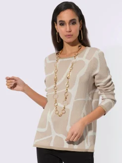 Pull jacquard 100% coton pima