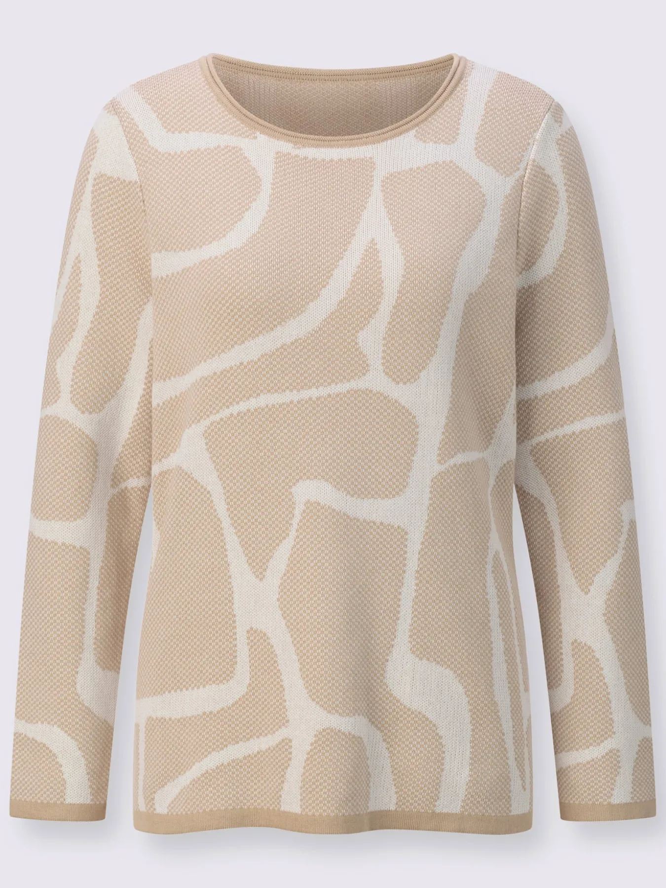 Pull jacquard 100% coton pima