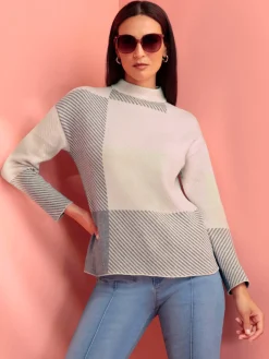 Pull jacquard superbe motif jacquard