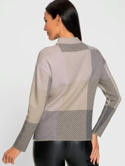 Pull jacquard superbe motif jacquard