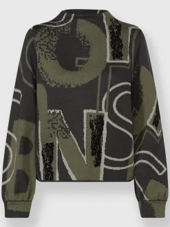 Pull jacquard tricot jacquard élégant