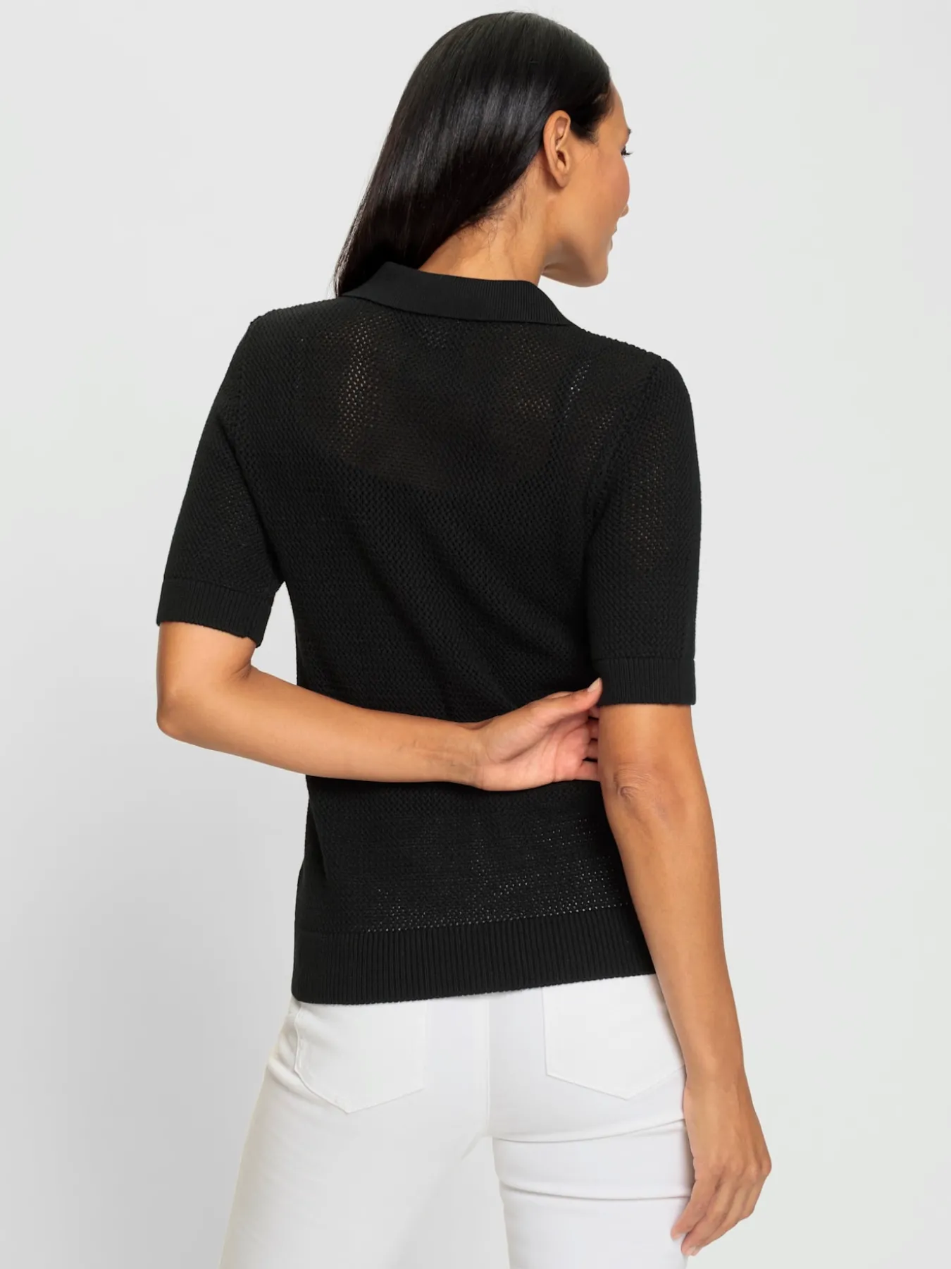 Pull polo pur coton