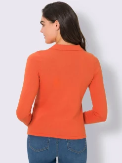 Pull polo style polo classique avec patte de boutonnage et boutons