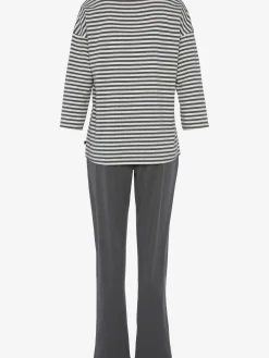 Pyjama à rayures en fils teintés
