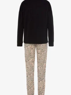 Pyjama au superbe motif sergé chevron
