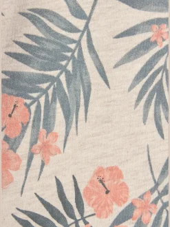 Pyjama court à motif tropical
