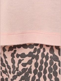 Pyjama court avec détails imprimés