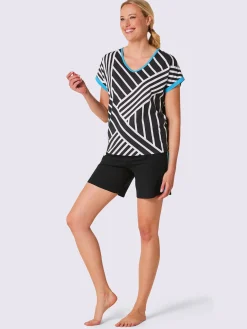 Pyjama court jersey fin