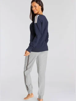 Pyjama long, imprimé devant